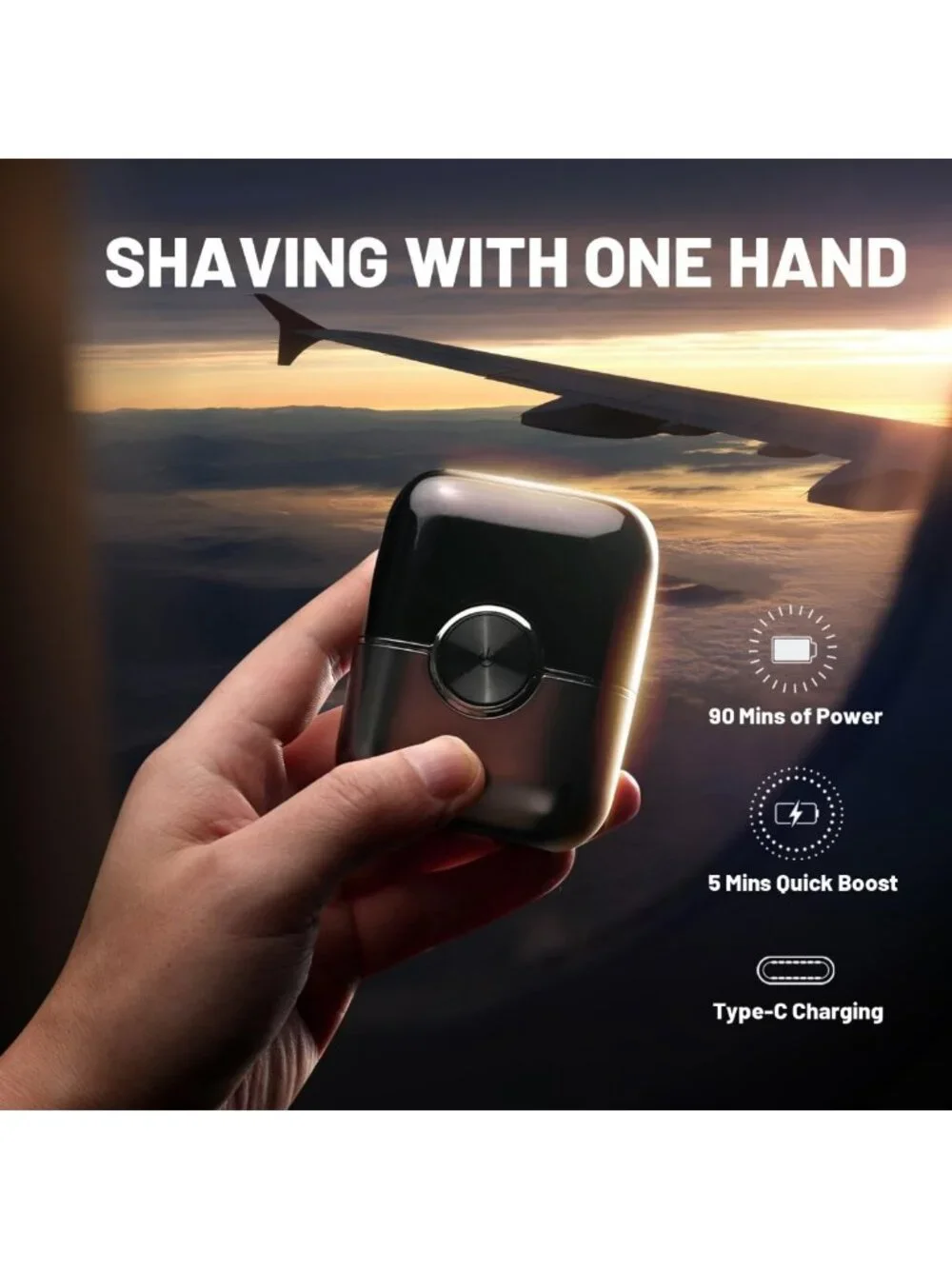 Electric Foil Shaver for Men - 4 Floating Blades, Dual Speed, Smooth Shaving